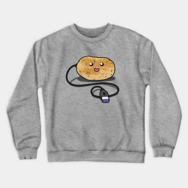 USB Potato Crewneck Sweatshirt by CCDesign